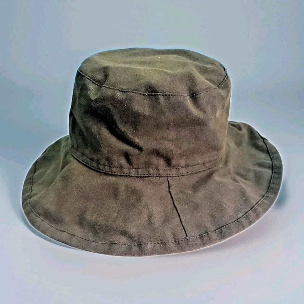 Betmar New York  Bucket Hat Boonie  Olive Drab  Green  Felt Lining Canvas